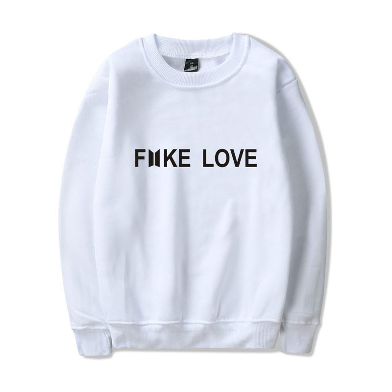 BTS Hoodies Women Kpop Fake Love Clothes Pullovers Casual Long Sleeve Sweatshirt Oversized Sweatshirt