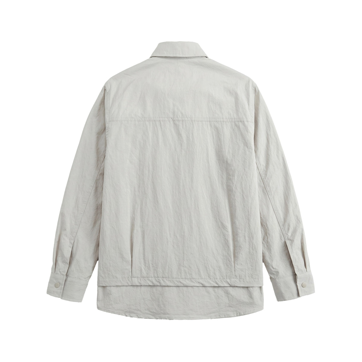 Streetwear Long Sleeve Shirt for Men with Patchwork Design