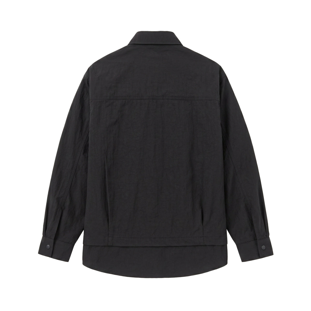 Streetwear Long Sleeve Shirt for Men with Patchwork Design
