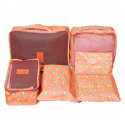 6Pcs/set Packing Cube Travel Bags Portable Large Capacity Clothing Sorting Organizer Luggage Accessories Supplies Product