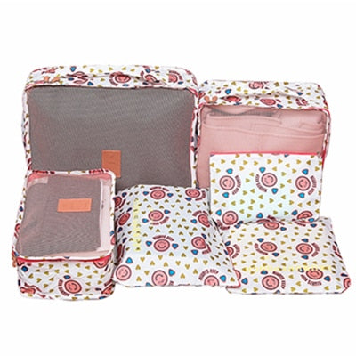 6Pcs/set Packing Cube Travel Bags Portable Large Capacity Clothing Sorting Organizer Luggage Accessories Supplies Product