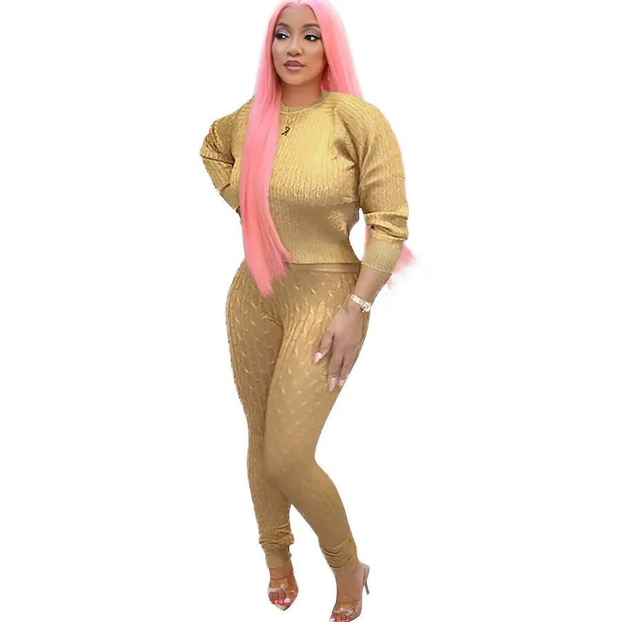 Fashion Solid Color Streetwear Matching Set